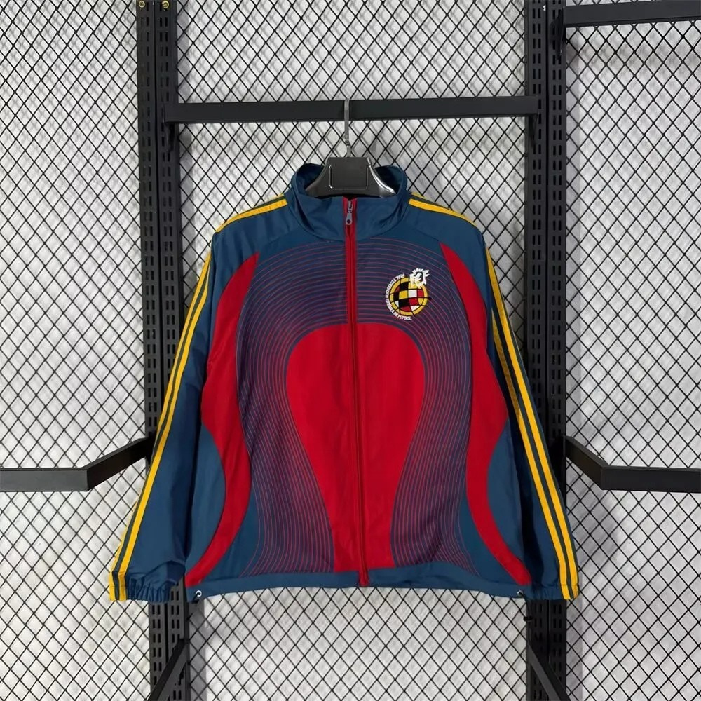 Spain Retro Windbreaker -  Blue Red Edition
